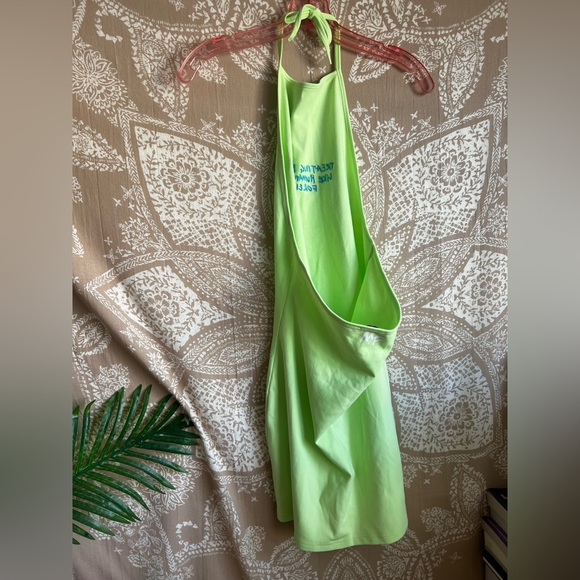 SALE Revolve X Mayfair Group Green Halter Mini Dress Humans since forever M/L - Picture 6 of 7